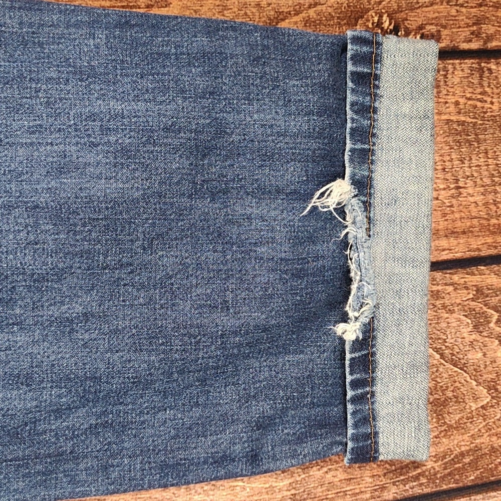 38x32 Vtg Straight Fit Original Red Tag Light Distressed Blue Jeans - Picture 8 of 16